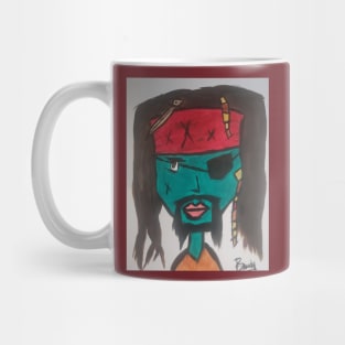 Blue Face Pirate Mug